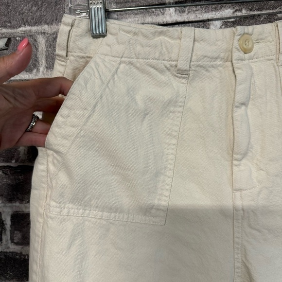 The Great cropped pants cream frayed hem - Picture 3 of 10